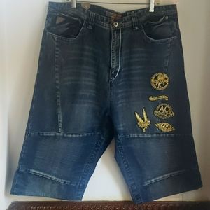 NWT AKADEMIKS Men Denim Jean Shorts